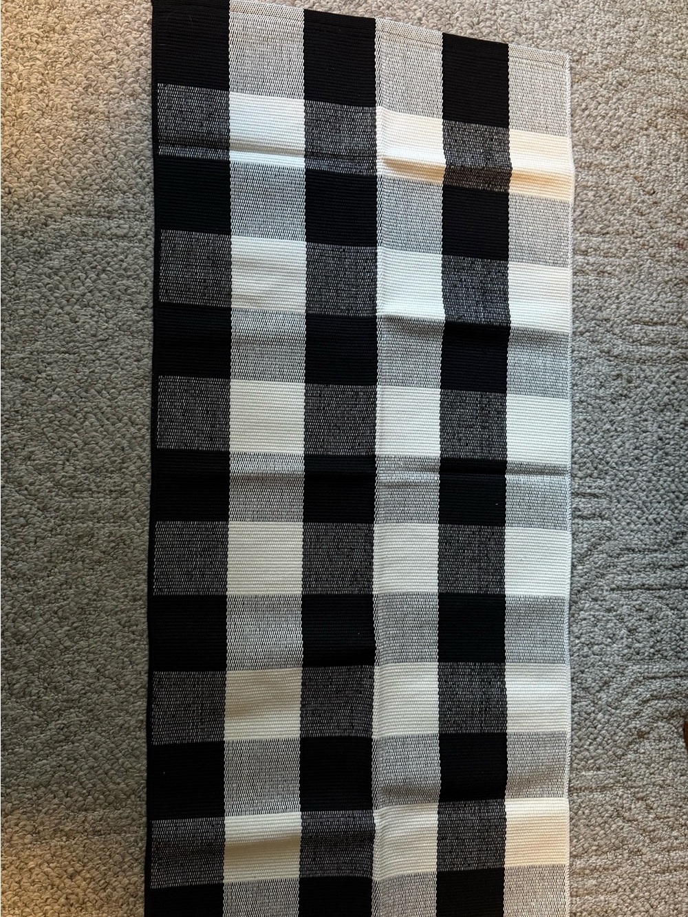 Buffalo Plaid outdoor runner doormat